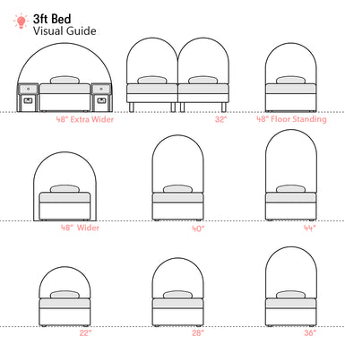 Lunarleigh | 3ft Single | Domed | Shaped Upholstered Headboard