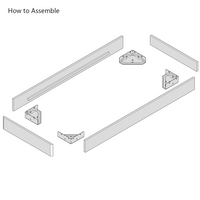Dilly 3 Sided 2ft 6 Small Single Upholstered Bed Frame with Interchangeable Legs