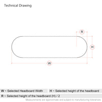Newby | Capsule-Shaped | Upholstered Headboard