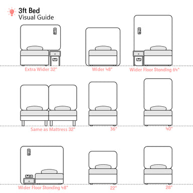 Bowood | 3ft Single | Rounded Corner | Upholstered Headboard
