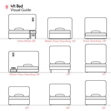 Bowood | 4ft Small Double | Rounded Corner | Upholstered Headboard