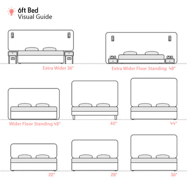 Bowood | 6ft Super King | Rounded Corner | Upholstered Headboard