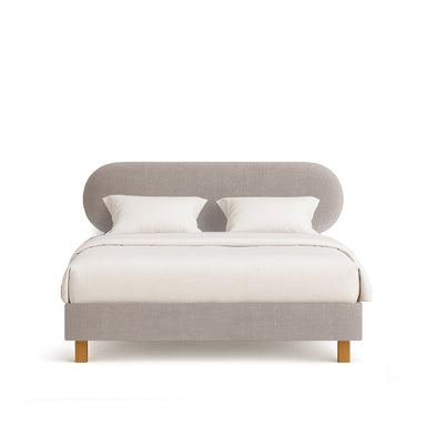 Newby | 140cm Euro Double | Capsule-Shaped | Upholstered Headboard