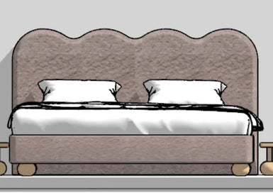 Staveley | Small Double 4ft | Vertical Fluted Panels | Upholstered Headboard