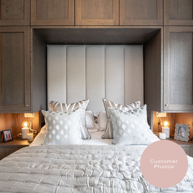 Langdale | European 140cm | Five Vertical-Flute | Upholstered Headboard