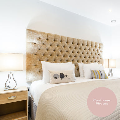 Buttermere | UK Double 4ft 6 | Deep Buttoned | Upholstered Headboard