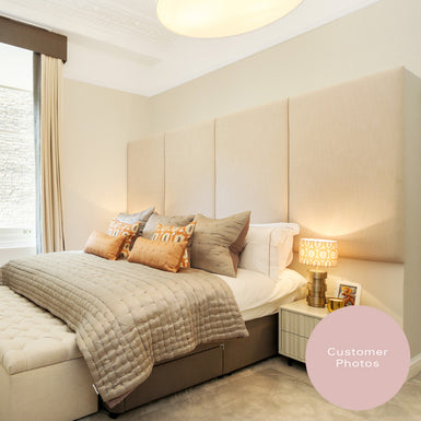 Kendal | Single 3ft | Vertical Four-Flutes | Upholstered Headboard