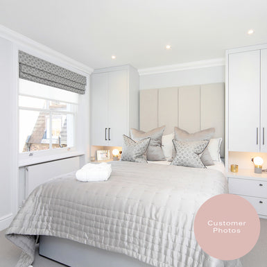 Kendal | Single 3ft | Vertical Four-Flutes | Upholstered Headboard