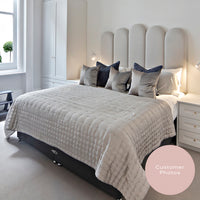 Windermere | UK King Size 5ft | Vertical Rounded Panels | Upholstered Headboard