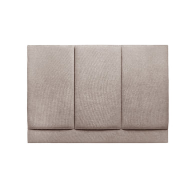 Waldorf European Double 140cm Upholstered Headboard with 3 Vertical Flutes