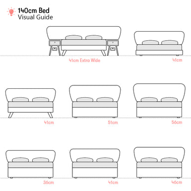 Calke | 140cm European Double | Flare | Upholstered Headboard