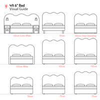 Ripley | 140cm European Double | Waved | Upholstered Headboard