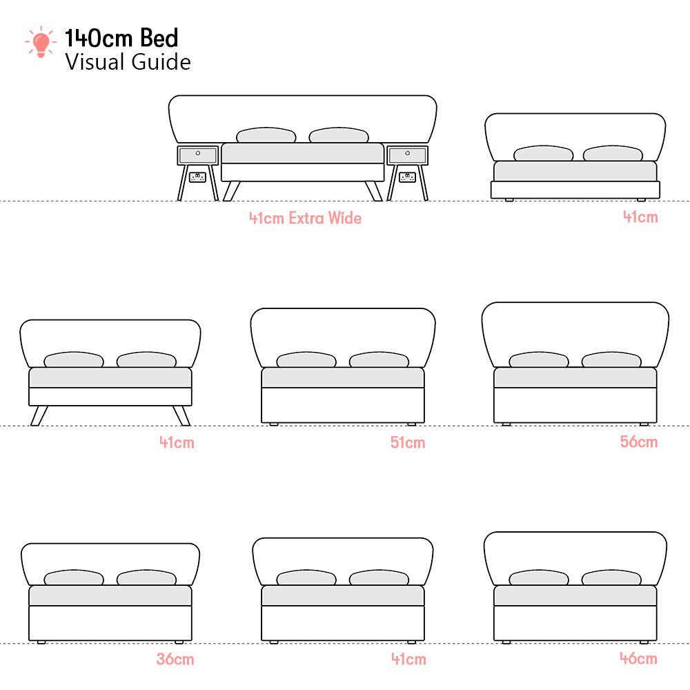 Calke | 160cm European King | Flare | Upholstered Headboard