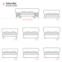 Calke | 160cm European King | Flare | Upholstered Headboard