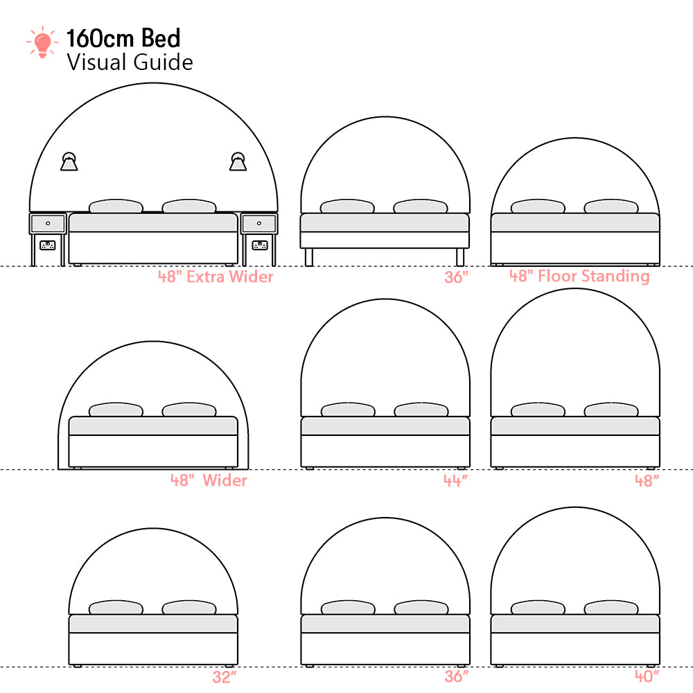 Lunarleigh | 1600mm European King size | Domed | Shaped Upholstered Headboard