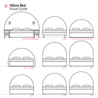 Lunarleigh | 1600mm European King size | Domed | Shaped Upholstered Headboard