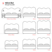 Ripley | 160cm European King | Waved | Upholstered Headboard