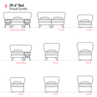 Calke | 2ft 6 Small Single | Flare | Upholstered Headboard