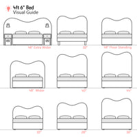 Cliveden | UK 4ft 6 Double | Double-Humped | Shaped Upholstered Headboard