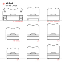 Cliveden | 4ft Small Double | Double-Humped | Shaped Upholstered Headboard