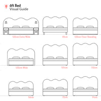 Ripley | 6ft Super King | Waved | Upholstered Headboard