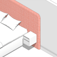 Space-Saving Luxury: Integrated Floating Bedside Shelf/Table for Your Headboard