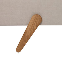 Chatsworth – Upholstered Bed Frame with External Oak Legs – Super King (6ft)