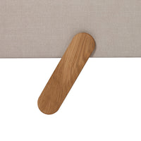 Chatsworth – Upholstered Bed Frame with External Oak Legs – Super King (6ft)