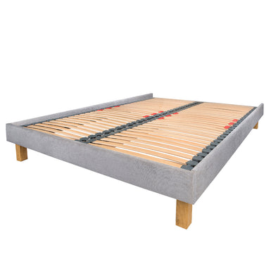 Dilly 3 Sided European Double 140cm Upholstered Bed Frame with Interchangeable Legs