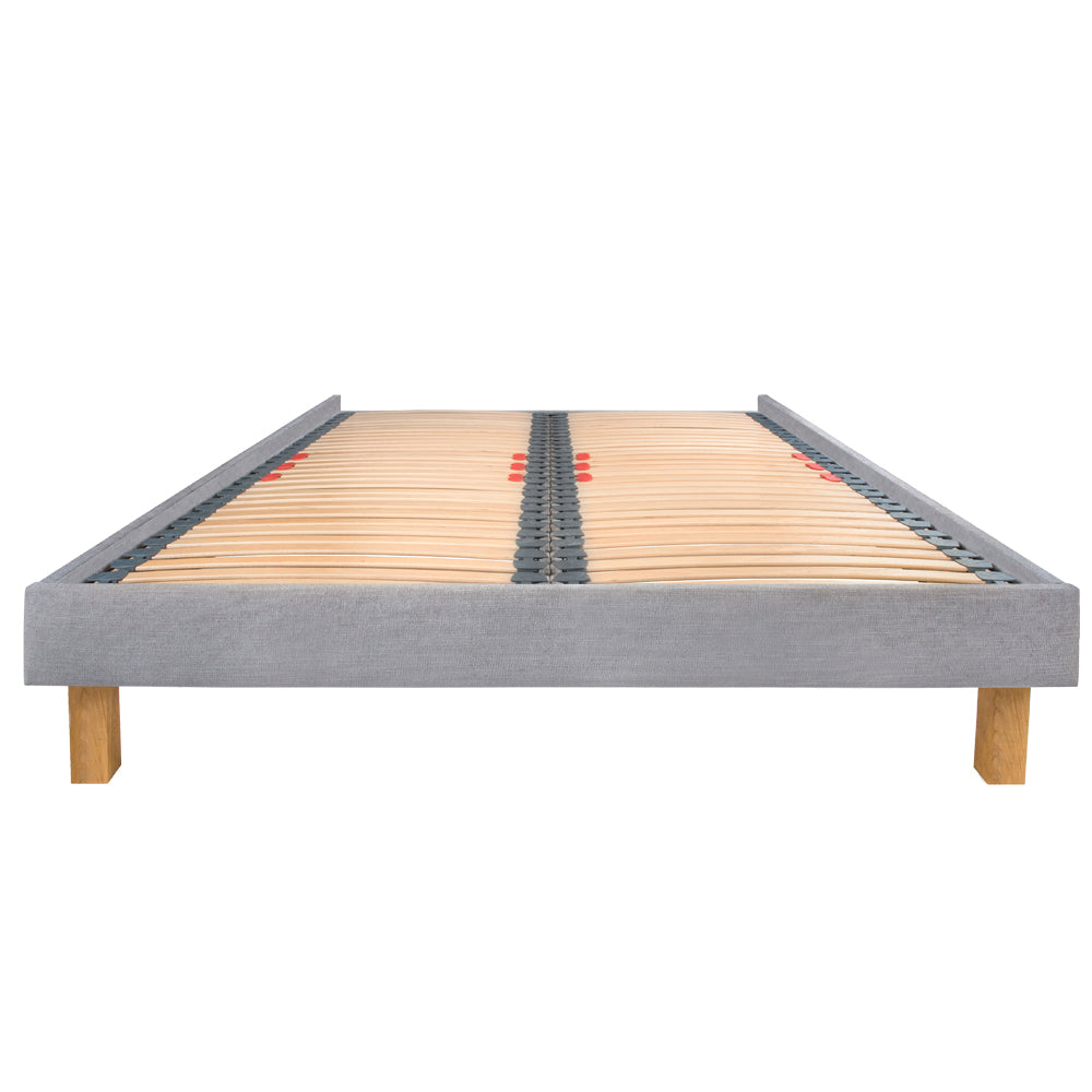 Dilly 3 Sided European King 160cm Upholstered Bed Frame with Interchangeable Legs