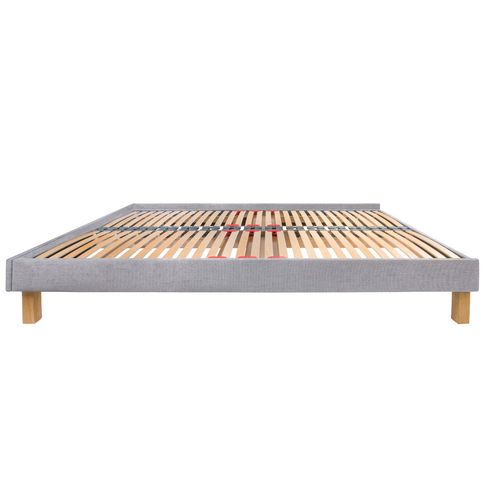 Dilly 3 Sided European King 160cm Upholstered Bed Frame with Interchangeable Legs