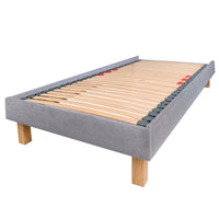 Dilly 3 Sided 3ft Single Upholstered Bed Frame with Interchangeable Legs