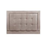 Dufton | Emperor Size | Buttoned Squares with Piped Border | Upholstered Headboard