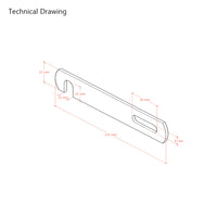 125mm Nickel Plated Divan Bed Linking Bars Kit