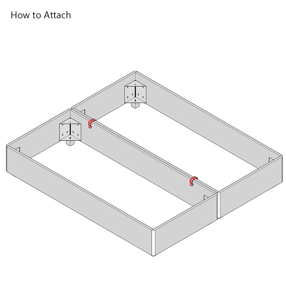 Divan Bed U Shaped Linking Clip