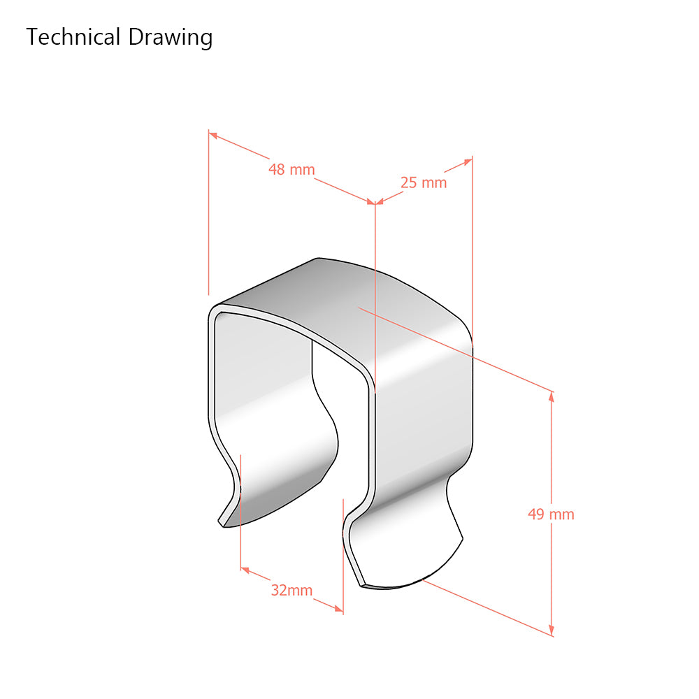 Divan Bed U Shaped Linking Clip