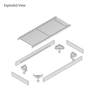 UK Hempel 3ft Single Low Platform Upholstered Bed Frame