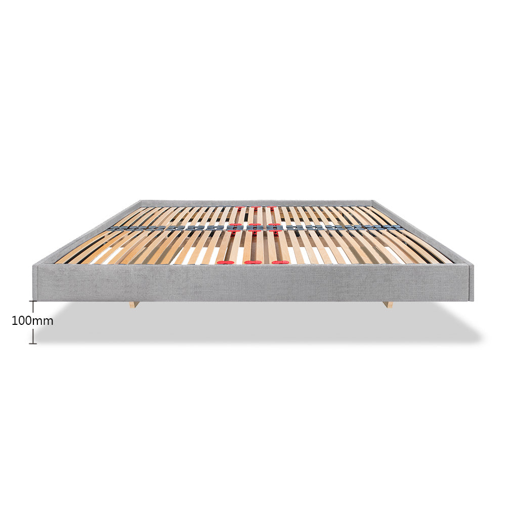 Lalit European 140cm Double Floating Upholstered Bed Frame