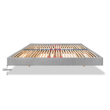Lalit European 140cm Double Floating Upholstered Bed Frame