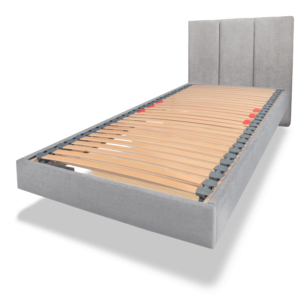 Lalit European 90cm Single Floating Upholstered Bed Frame