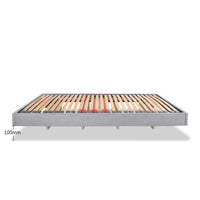 Lalit European 80cm Small Single Floating Upholstered Bed Frame