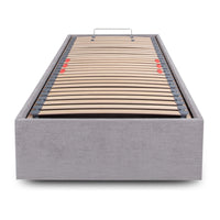 Langham European Single 90cm Upholstered Lift-Up Ottoman Bed Frame