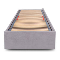 Megaro Corner 90cm European Single Upholstered Bed Frame