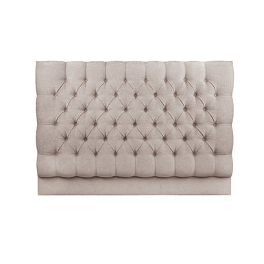 Montague Emperor Size Deep Buttoned / Tufted Upholstered Headboard