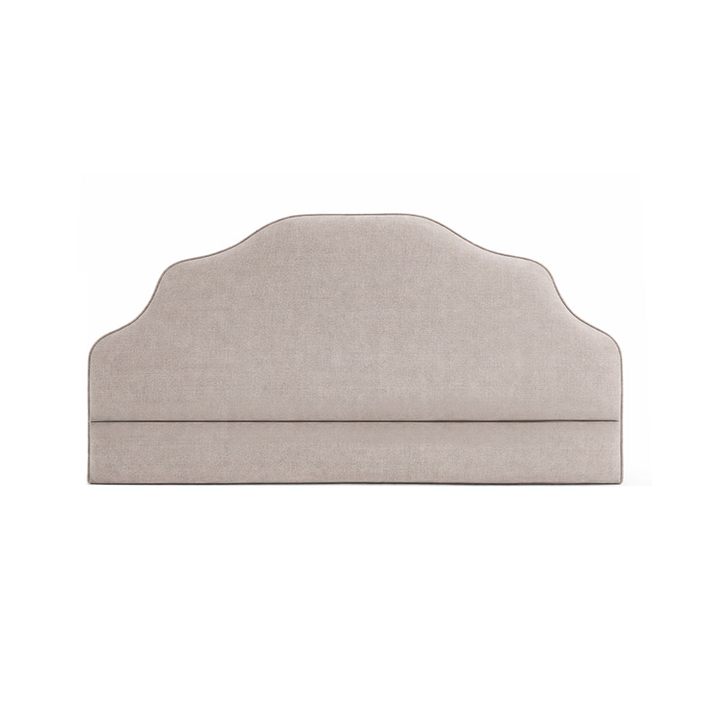 Orrest Upholstered Headboard – Soft Stepped Curve Design