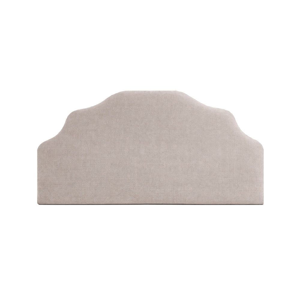 Orrest Upholstered Headboard – Soft Stepped Curve Design – King Size (5ft)