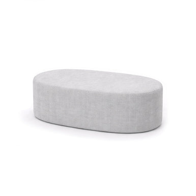 Upholstered Oval Pouffe Stool