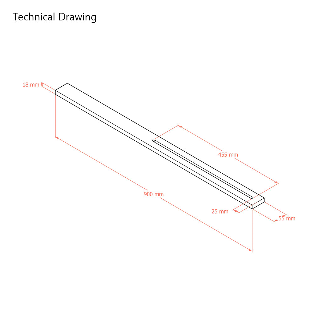 Premium Beech Headboard Struts - Large - 900mm (Pair)