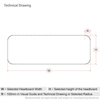 Bowood | 3ft Single | Rounded Corner | Upholstered Headboard