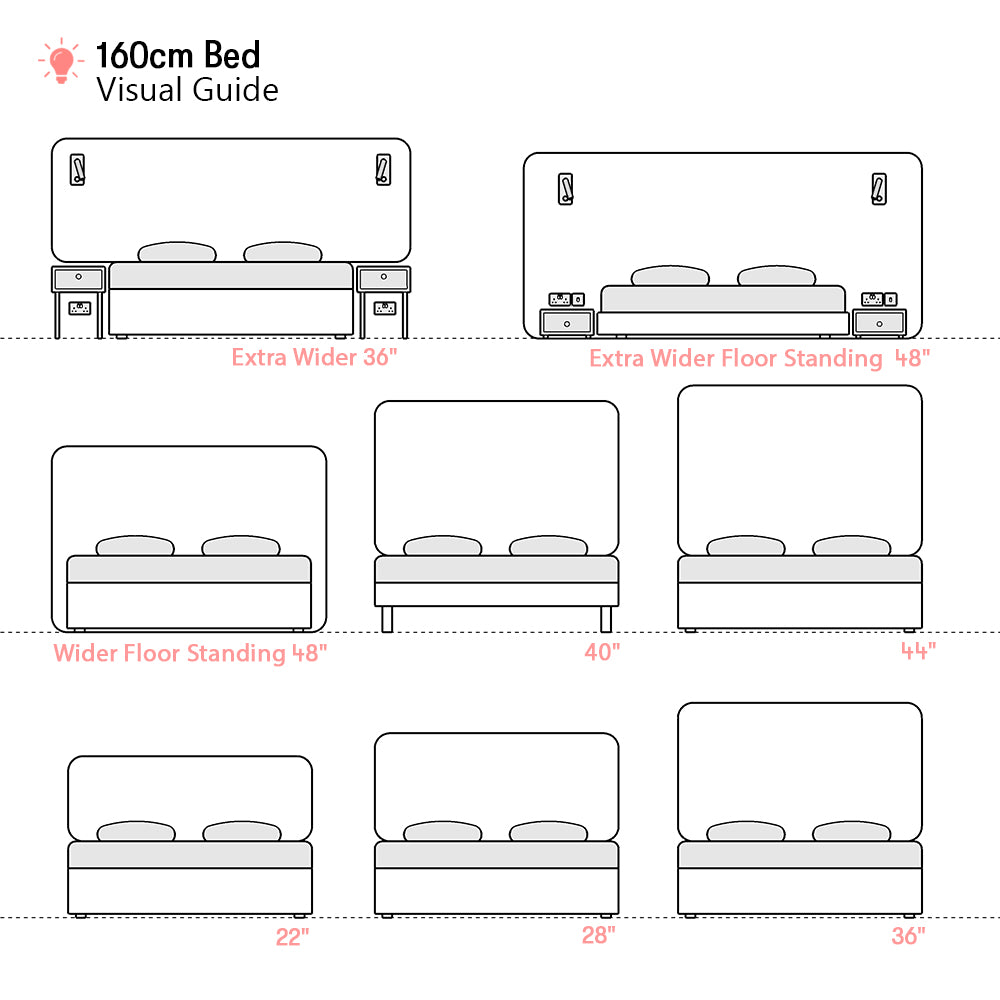 Bowood | European 160cm | Rounded Corner | Upholstered Headboard